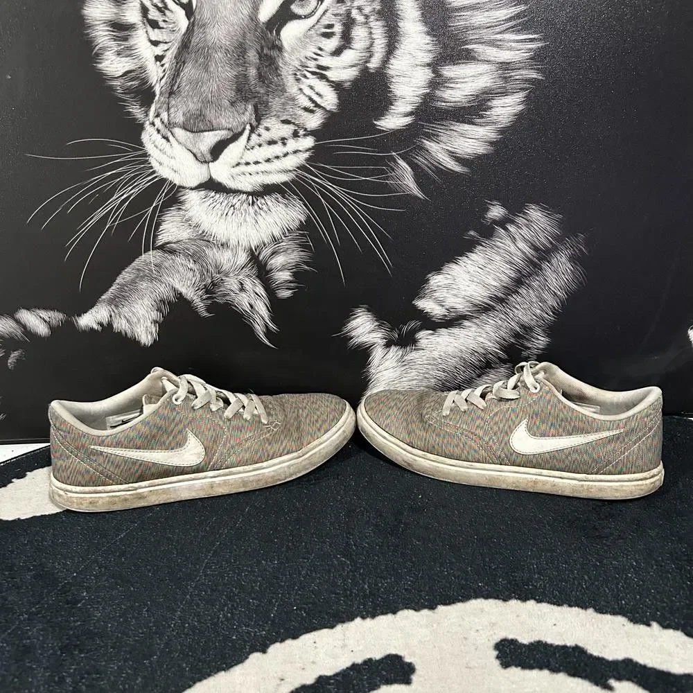 Nike SB Check Solar 867301-910 Athletic Sneaker Men's 8 Gray Canvas Lace-Up